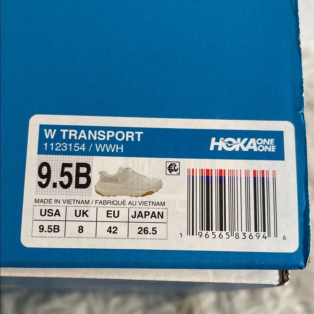 HOKA Women's Transport White Athletic Walking Shoes Sneakers Size 9.5 B NEW - Picture 14 of 16